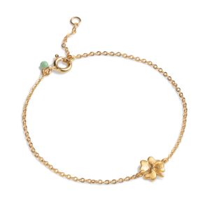 Enamel Copenhagen Organic Clover Gold Bracelet. Item code B89GM.
