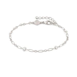 Nomination Bella Details Elongated Chain Bracelet - Sterling Silver and Zirconia 146684_036