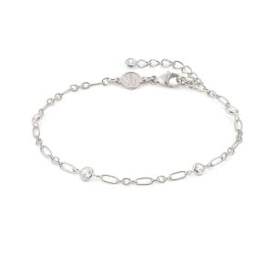 Nomination Bella Details Elongated Chain Bracelet - Sterling Silver and Zirconia 146684_036
