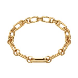 Rachel Jackson Medium Stellar Hardware Chain Bracelet Gold BPB04GP