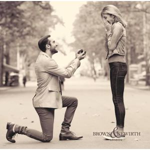 Brown & Newirth 'Love Note' Trilogy Engagement Ring