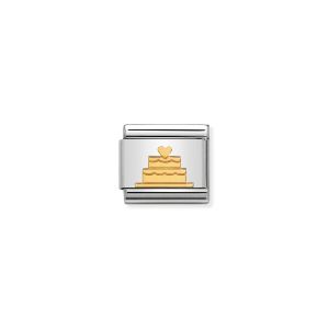 Nomination Classic Tiered Wedding Cake Charm - 18k Gold - 030162/40