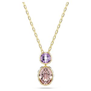 Swarovski Chroma Pendant Mixed Cuts - Multicoloured with Gold Tone Plating - 5741586