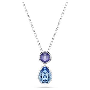 Swarovski Chroma Pendant Mixed Cuts - Multicoloured with Rhodium Plating - 5738473