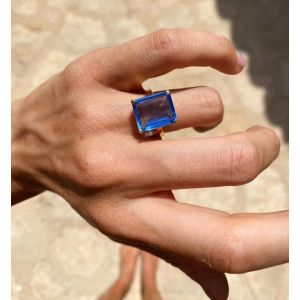 Shyla London Claudia Statement Ring - Blue