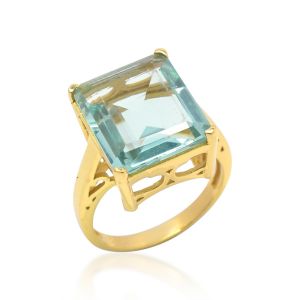 Shyla London Claudia Statement Ring - Light Blue