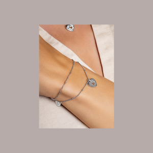 Clogau Cariad Sparkle Double Chain Bracelet 3SCAS0062