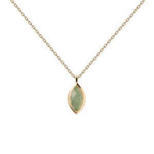 PDPaola Green Aventurine Nomad Necklace - CO01-678-U