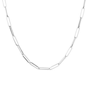 PDPaola Big Statement Chain Silver Necklace CO02-460