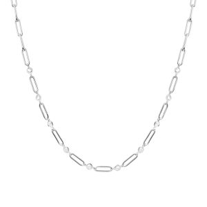 PDPaola Miami Silver Chain Necklace CO02-466