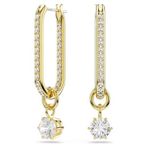 Swarovski Constella Drop Earrings - White with Gold Tone Plating - 5728587