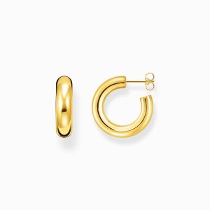 Thomas Sabo Small Chunky Hoop Earrings - Gold - CR635-413-39