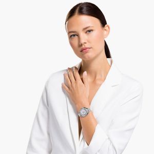 Swarovski Crystalline Aura Watch, Metal Bracelet, Silver tone - Stainless Steel - 5519462