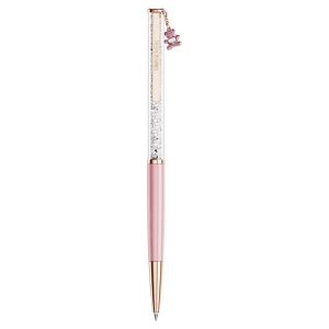 Swarovski Crystalline Ballpoint Pen Teddy - Pink with Rose Gold Tone Plated - 5744955