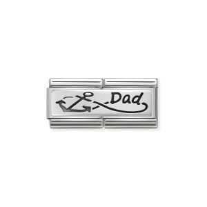 Nomination Classic Double Link Dad Infinity Charm - Silver - 330710/05