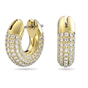 Amazon Donna Accessori Gioielli Orecchini Dextera hoop earrings Medium Pavé Octagon Gold-tone plated 