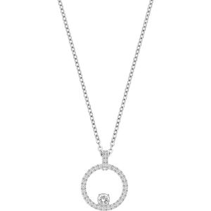 Swarovski Creativity Circle Pendant, White, Rhodium Plating 5198686