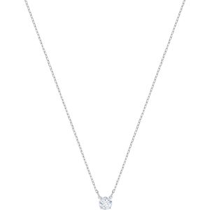 Swarovski Attract Round Necklace, White, Rhodium Plating 5408442