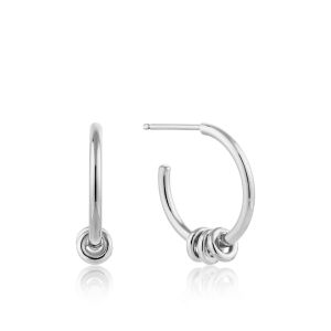 Ania Haie Modern Hoop Earrings Silver E002-05H