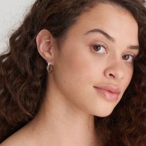 Ania Haie Silver Knot Hoop Earrings E029-02H