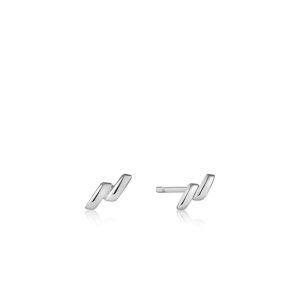 Ania Haie Smooth Twist Stud Earrings - Silver - E038-01H