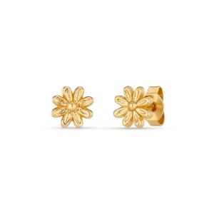 Annie Haak Flower Cup Gold Plated Stud Earrings