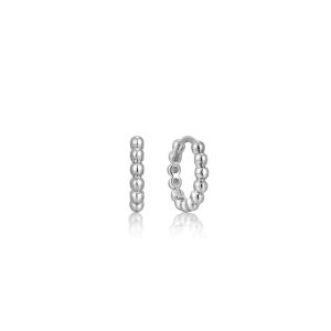 Ania Haie Silver Orb Huggie Hoop Earrings - E045-03H 