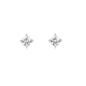 Ania Haie Silver Solitaire Stud Earrings - E057_01H