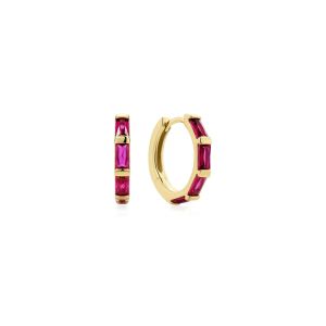 Ania Haie Gold Rosé Holiday Huggie Hoop Earrings - E071-04G