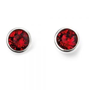 July Birthstone Earrings - Sterling Silver