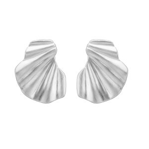 Enamel Copenhagen Wave Silver Earrings