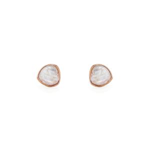 Sarah Alexander Echo Moonstone Irregular Stud Earrings