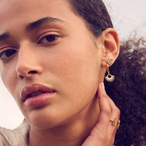 Rachel Jackson Eternal Sun Stud Earrings Gold