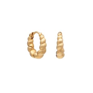 Rachel Jackson Graduated Rope Huggie Hoops Gold ESSE27GP