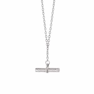 Daisy Estee Lalonde T-Bar Necklace - Silver - ELN04_SLV