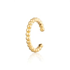 Scream Pretty Solder Dot Bead Single Ear Cuff - Gold