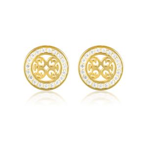 Georgini Signature Medalion Earrings - Gold - IE1085G