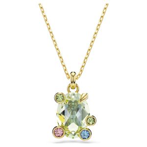 Swarovski Gema Pendant Mixed Cuts - Multicolored with Gold Tone Plating - 5705816