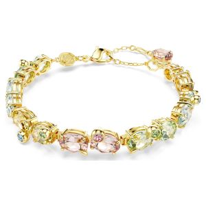 Swarovski Gema Tennis Bracelet Mixed Cuts - Multicolored with Gold Tone Plating -5705808