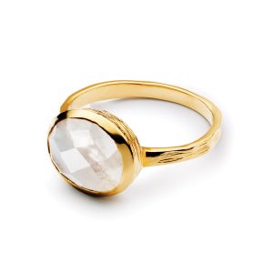 Sarah Alexander Glacier Moonstone Gold Statement Ring