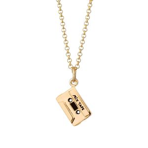 Scream Pretty Mix Tape Necklace - Gold SPCNGTAPE-1