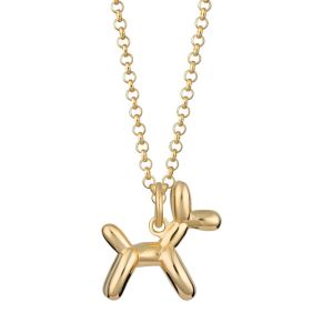 Scream Pretty Balloon Dog Necklace - Gold