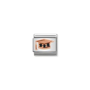 Nomination Rose Gold and Zirconia Classic Graduation Charm - 430305/11