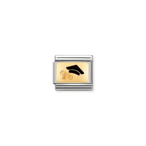 Nomination Classic Graduation Cap Charm - 18k Gold - 030284/27