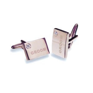 Ivory and Co Rose Groom Cufflinks