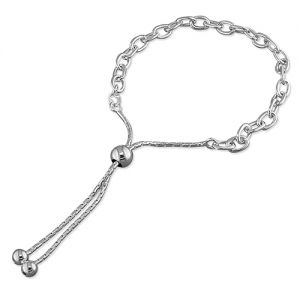 Slider Chain Bracelet - Sterling Silver