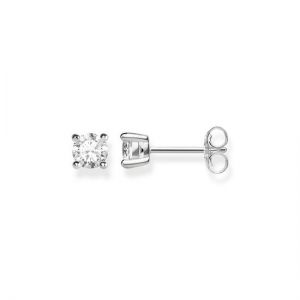 Thomas Sabo White Stone Ear Studs, 5mm H1965-051-14