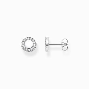Thomas Sabo Circle Silver and Zirconia Stud Earrings H2061-051-14