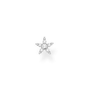 Thomas Sabo Single Earring - White Stone Star in Silver H2134-051-14
