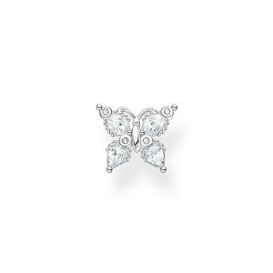 Thomas Sabo Single Earring - Butterfly with White Stones in Silver H2195-051-14